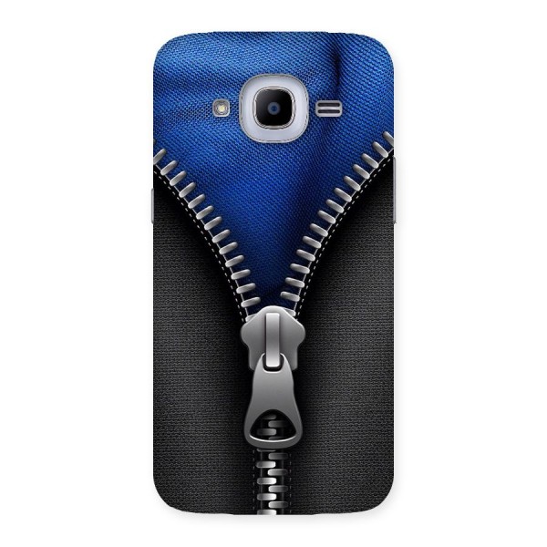 Blue Zipper Back Case for Samsung Galaxy J2 2016